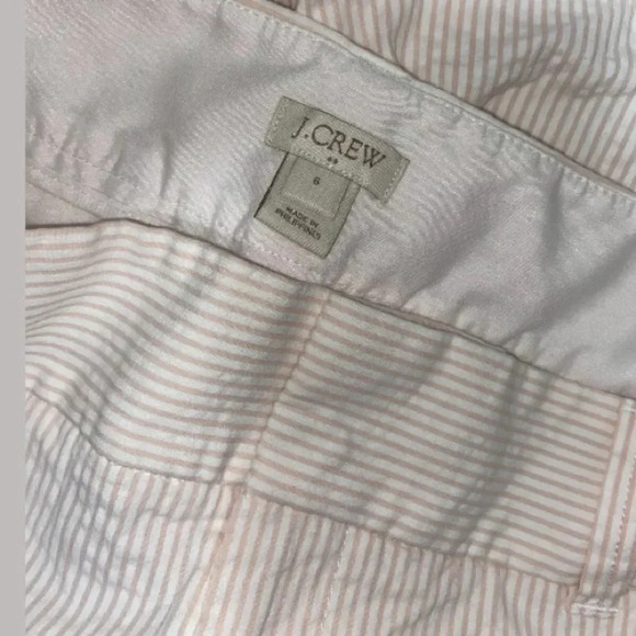 J Crew pinstriped women’s bermuda shorts style F1236 flat front size 6 - Picture 5 of 6